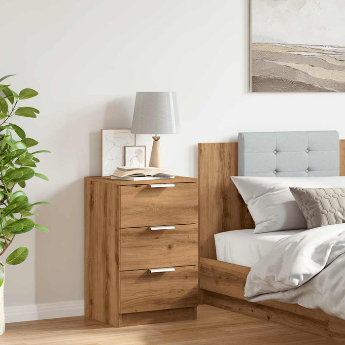 Bedside Cabinet Artisan Oak 40x36x65 cm Engineered Wood