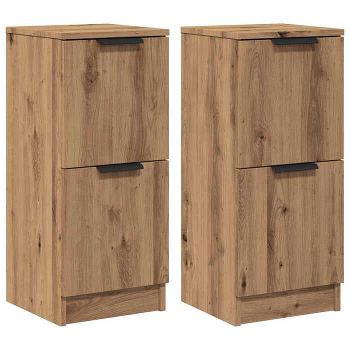 Sideboards 2 pcs Artisan Oak 30x30x70 cm Engineered Wood