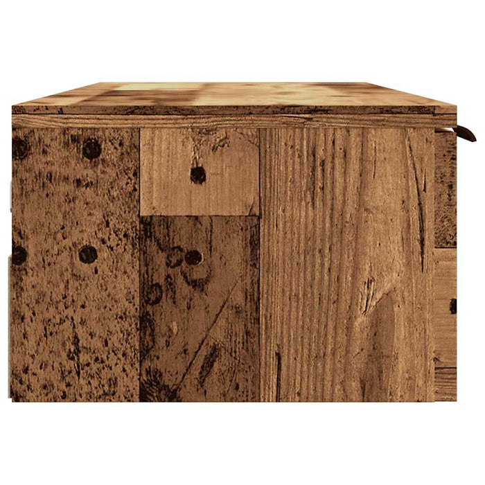 Wall Cabinet Old Wood 102x30x20 cm Engineered Wood