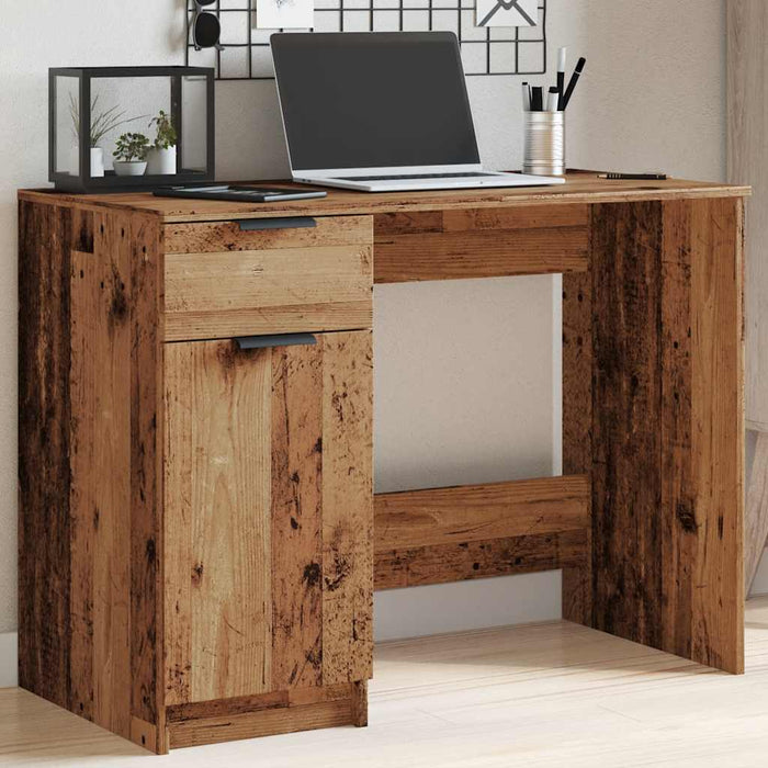 Desk Old Wood 100x50x75 cm Engineered Wood