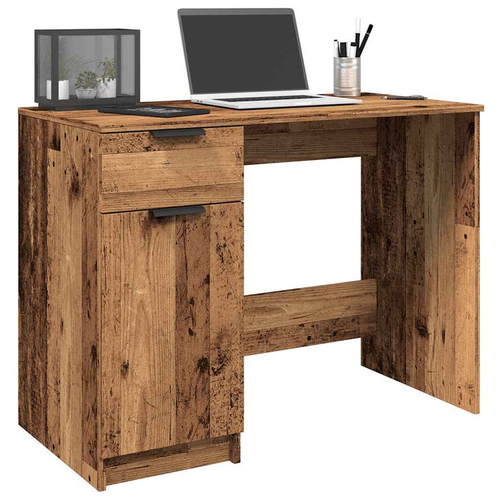 Desk Old Wood 100x50x75 cm Engineered Wood