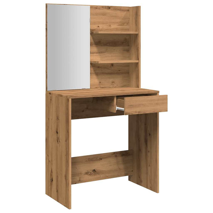 Dressing Table with Mirror Artisan Oak 74.5x40x141 cm