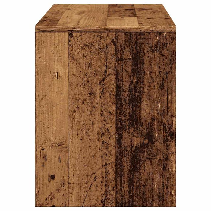 Dressing Stool Old Wood 70x35x45 cm Engineered Wood