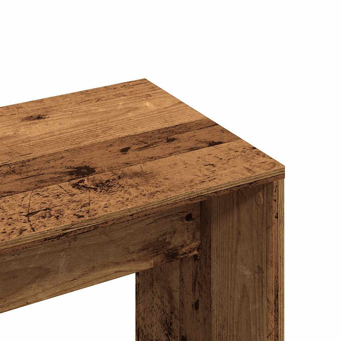 Dressing Stool Old Wood 70x35x45 cm Engineered Wood