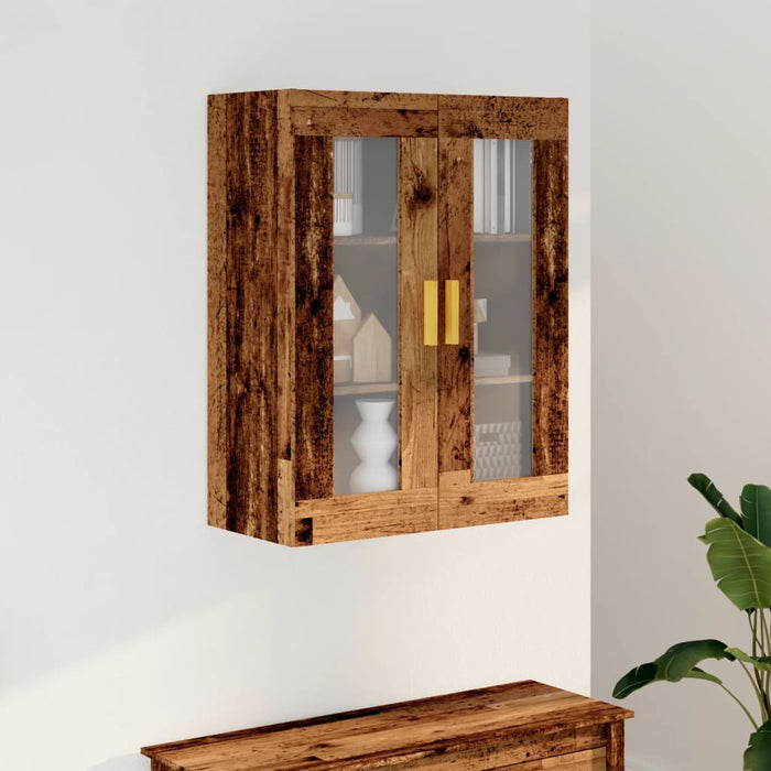 Hanging Wall Cabinet Old Wood 69.5x34x90 cm