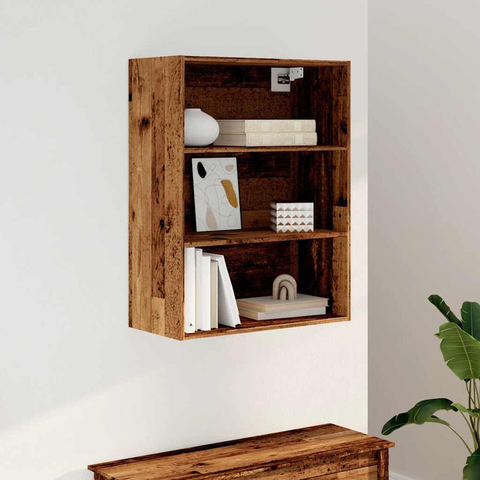 Hanging Wall Cabinet Old Wood 69.5x32.5x90 cm