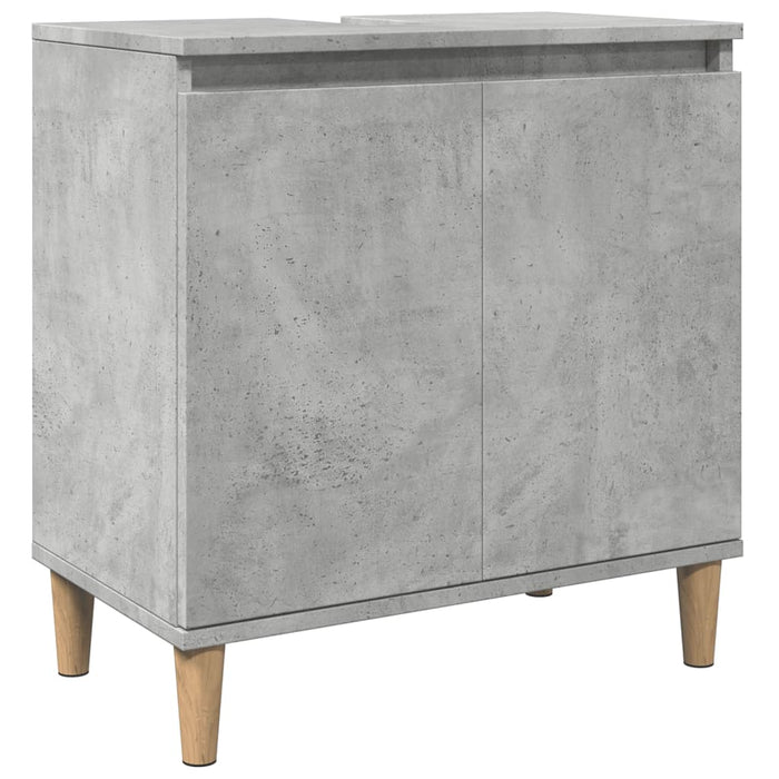 Sink Cabinet Concrete Grey 58x33x60 cm Engineered Wood