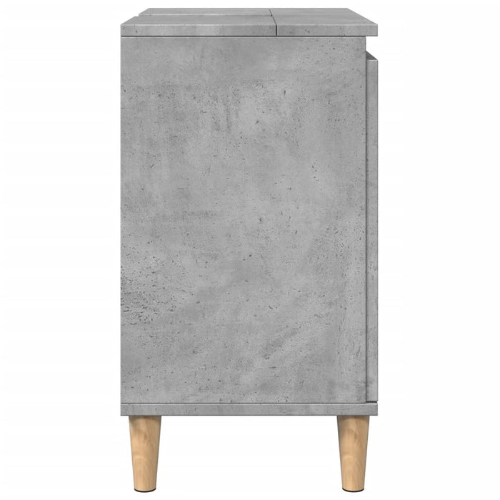 Sink Cabinet Concrete Grey 58x33x60 cm Engineered Wood