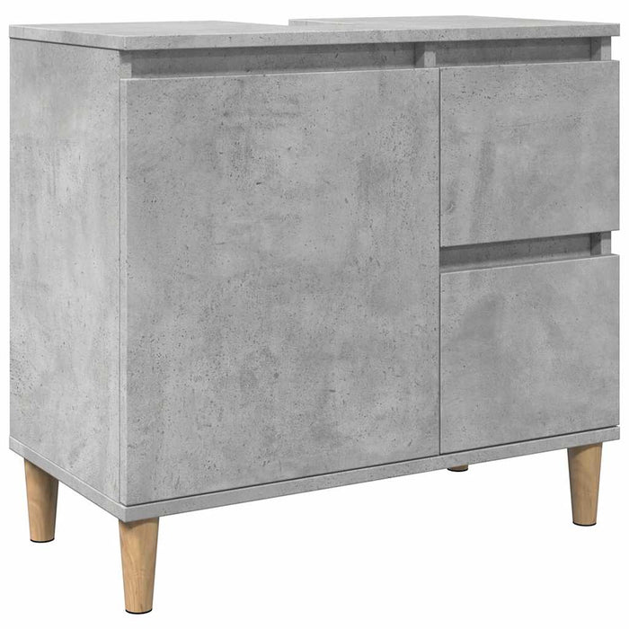 Sink Cabinet Concrete Grey 65x33x60 cm Engineered Wood