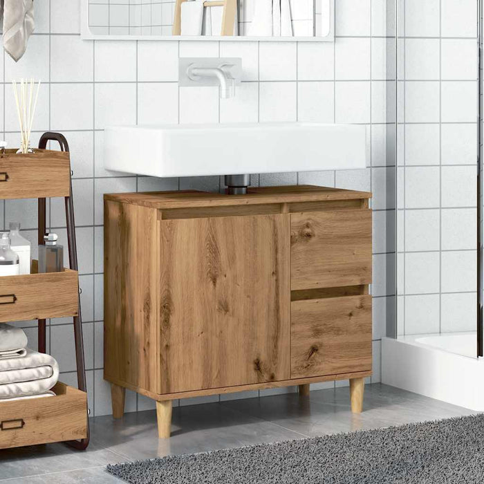 Sink Cabinet Artisan Oak 65x33x60 cm Engineered Wood