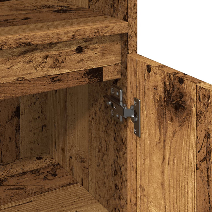 Bathroom Cabinet Old Wood 30x30x100 cm Engineered Wood