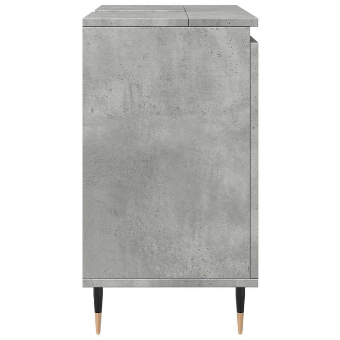 Bathroom Cabinet Concrete Grey 58x33x60 cm Engineered Wood