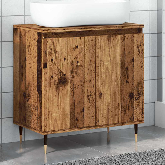 Bathroom Cabinet Old Wood 58x33x60 cm Engineered Wood