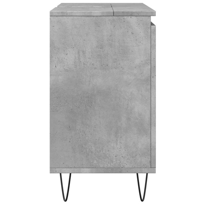 Bathroom Cabinet Concrete Grey 58x33x60 cm Engineered Wood