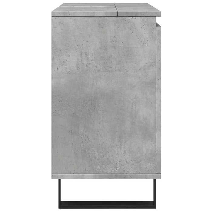 Bathroom Cabinet Concrete Grey 58x33x60 cm Engineered Wood