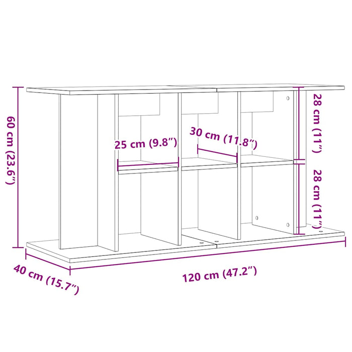 Подставка для аквариума Old Wood 120x40x60 см Инженерная древесина