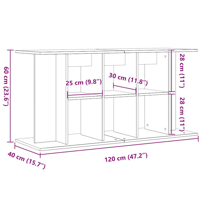 Стойка за аквариум Artisan Oak 120x40x60 cm Engineered Wood