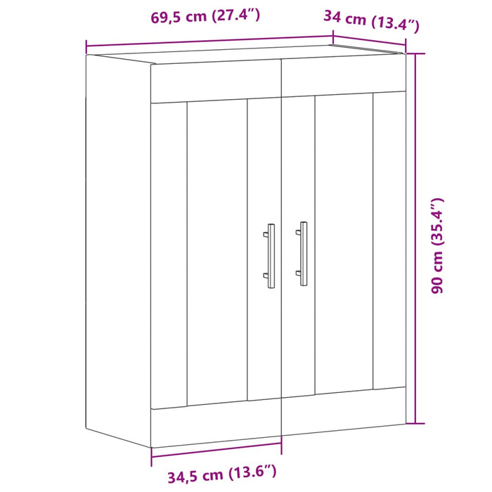 Буфет Artisan Oak 69,5x34x90 см Инженерная древесина