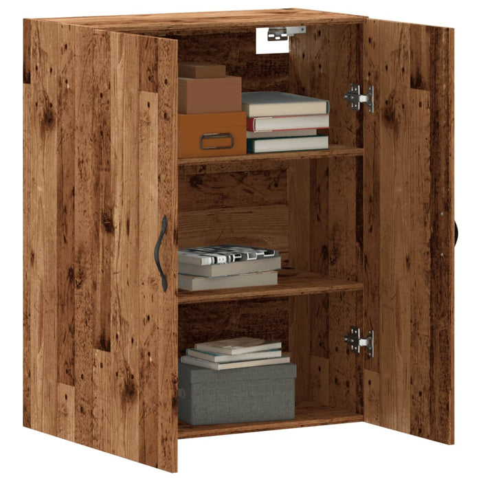 Wall Mounted Cabinet Old Wood 69.5x34x90 cm Engineered Wood