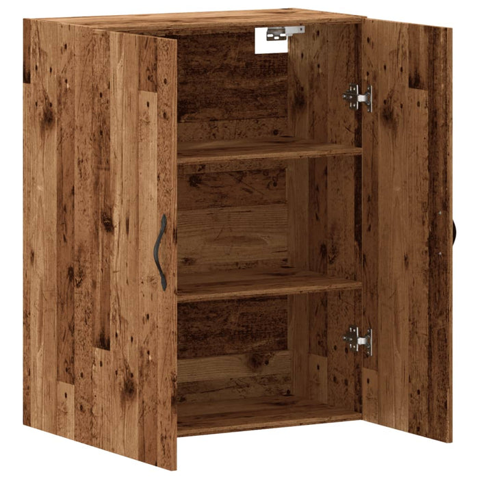 Wall Mounted Cabinet Old Wood 69.5x34x90 cm Engineered Wood