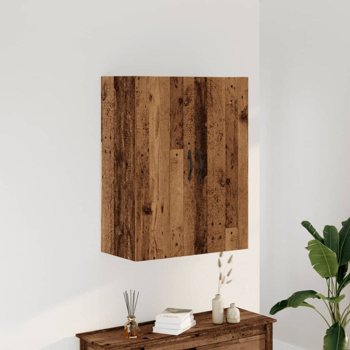 Wall Mounted Cabinet Old Wood 69.5x34x90 cm Engineered Wood