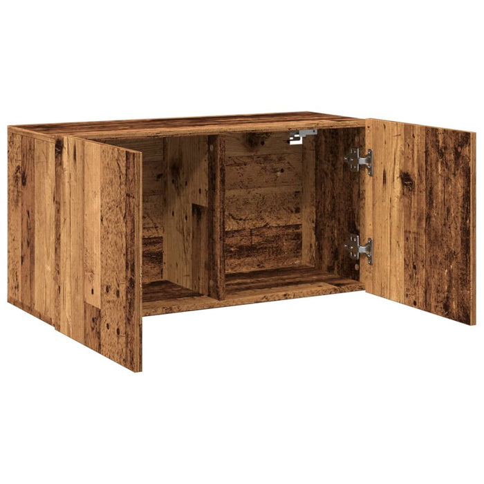 Тумба под телевизор настенная Old Wood 80x30x41 см