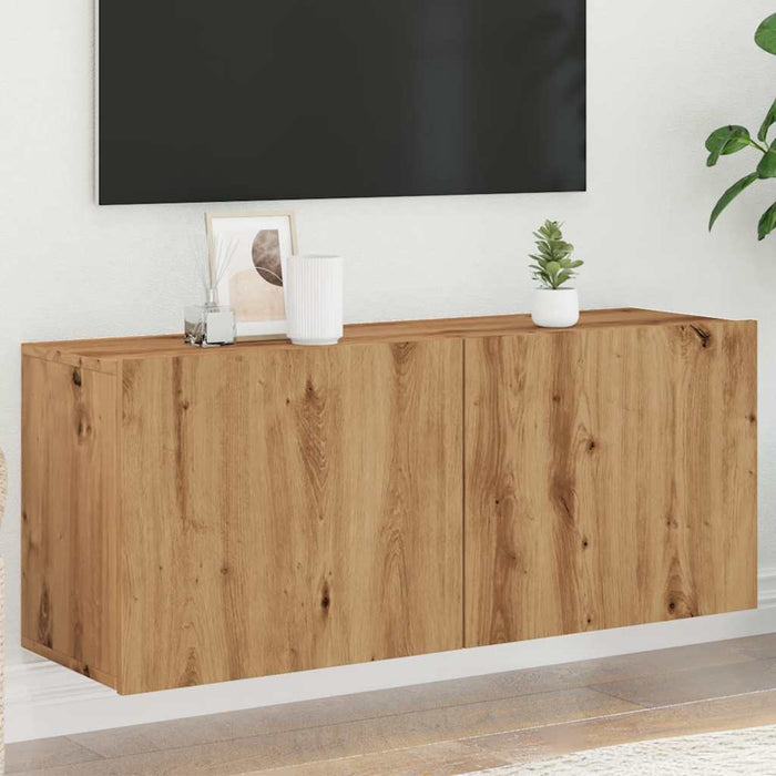 ТВ Шкаф Стенен Artisan Oak 100x30x41 см