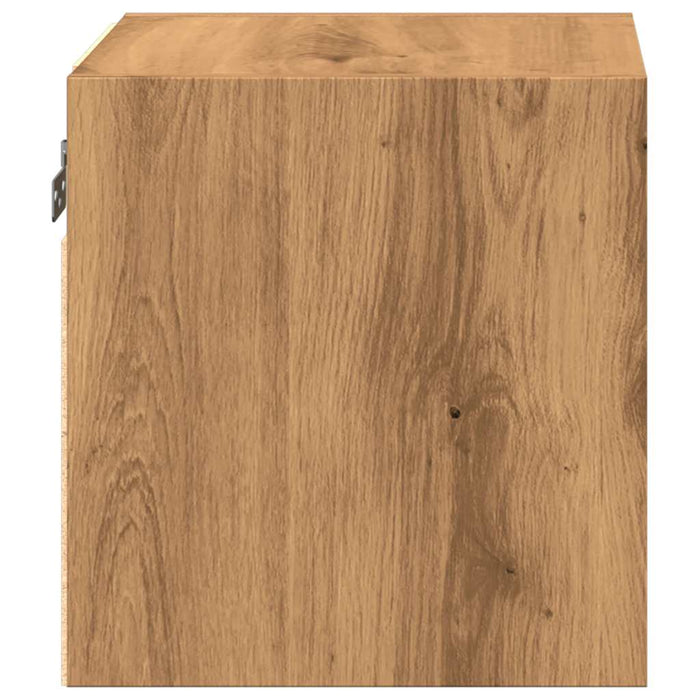 Настенный шкаф для телевизора со светодиодной подсветкой Artisan Oak 30x28,5x30 см