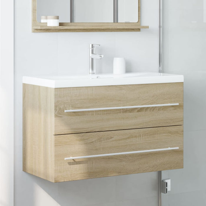 Sink Cabinet Old Wood 80x38.5x48 cm Engineered Wood