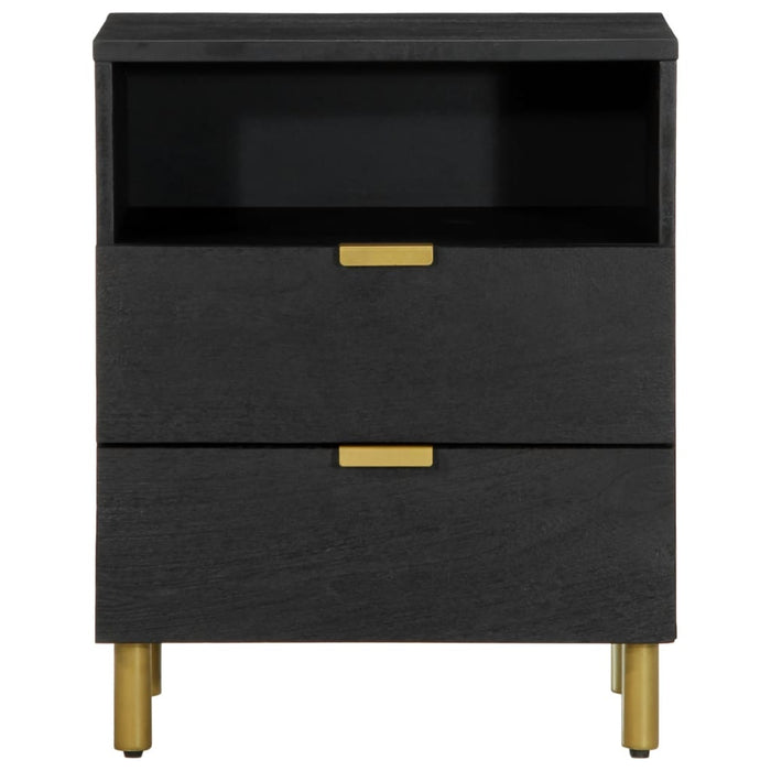 Bedside Cabinet Black 50x33x62 cm Engineered Wood