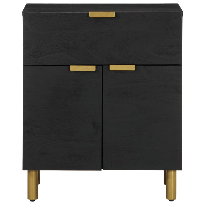 Bedside Cabinet Black 50x33x60 cm Engineered Wood