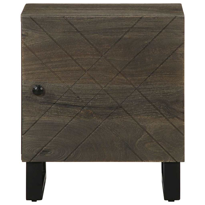 Bedside Cabinet Black 40x33x46 cm Solid Wood Mango