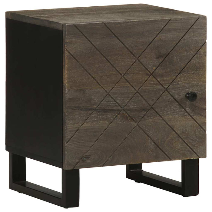 Bedside Cabinets 2 pcs Black 40x33x46 cm Solid Wood Mango