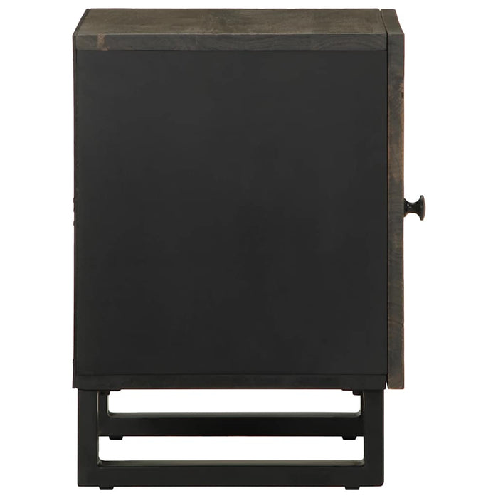 Bedside Cabinets 2 pcs Black 40x33x46 cm Solid Wood Mango