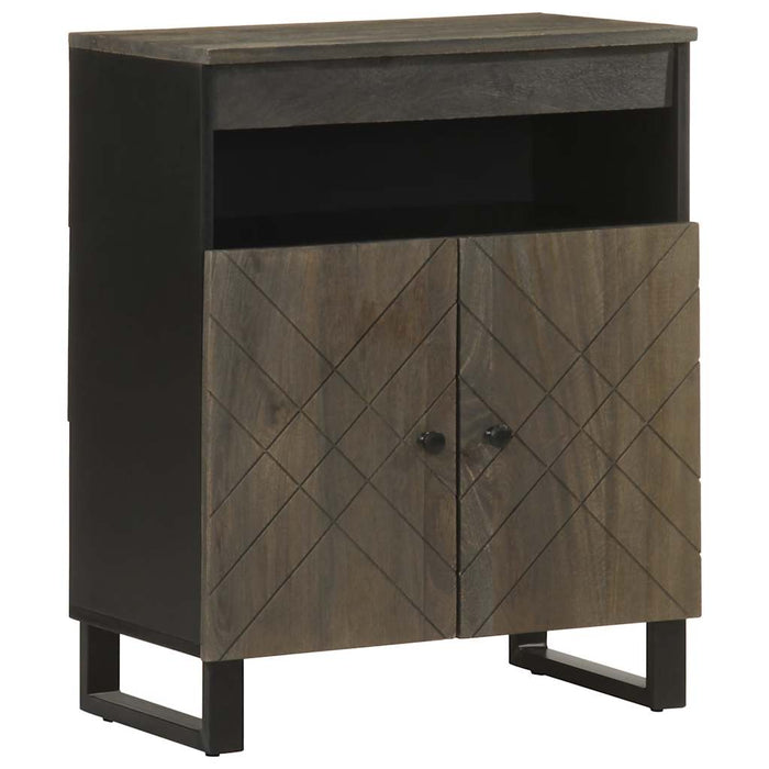 Sideboard Black 60x33x75 cm Solid Wood Mango