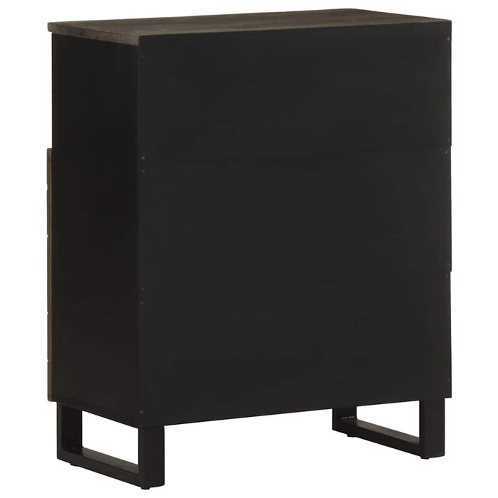 Sideboard Black 60x33x75 cm Solid Wood Mango