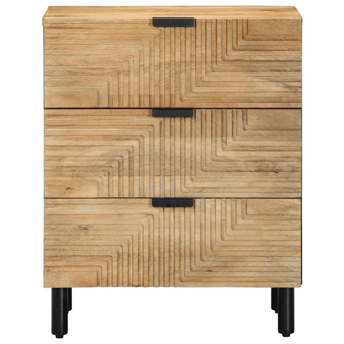 Bedside Cabinet Brown 50x33x62 cm Solid Wood Mango