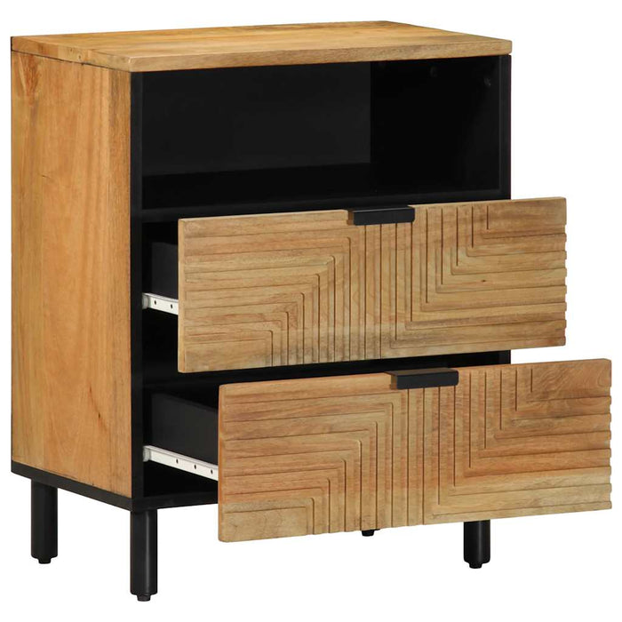 Bedside Cabinet Brown 50x33x62 cm Solid Wood Mango