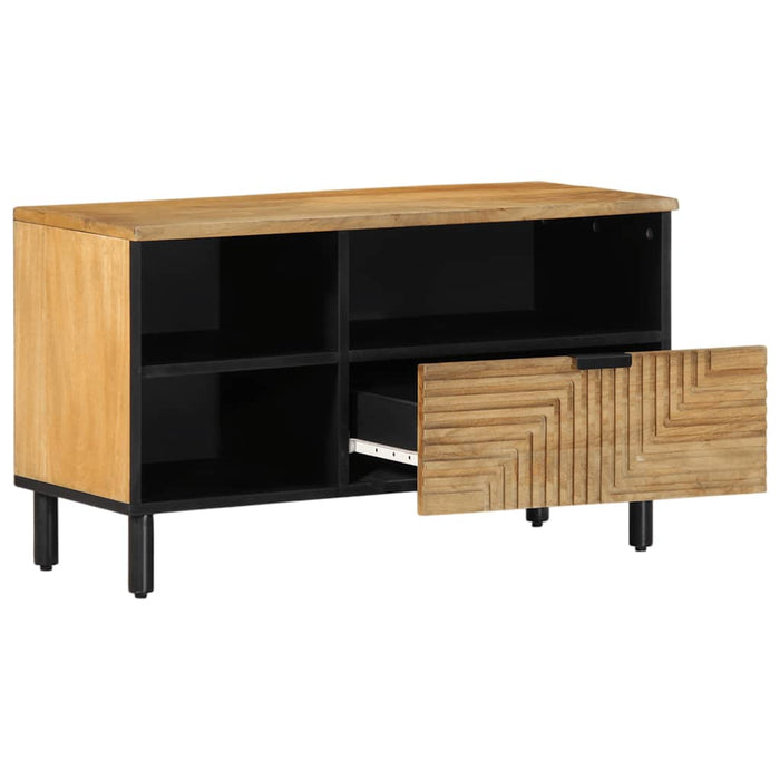 TV Cabinet Brown 80x33x46 cm Solid Wood Mango