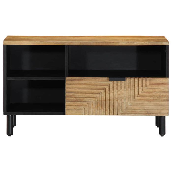 TV Cabinet Brown 80x33x46 cm Solid Wood Mango