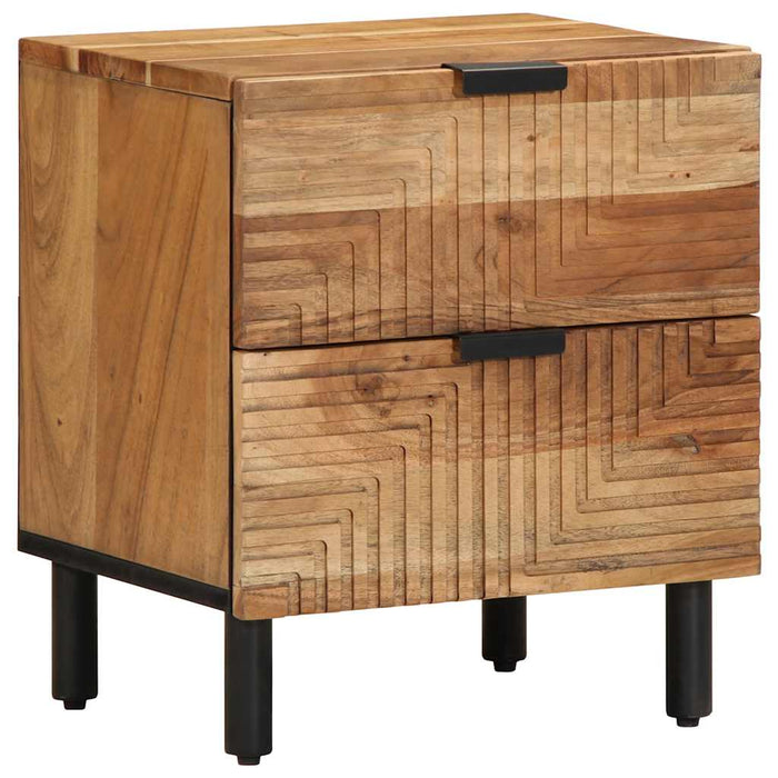 Bedside Cabinets 2 pcs 40x33x46 cm Solid Wood Acacia