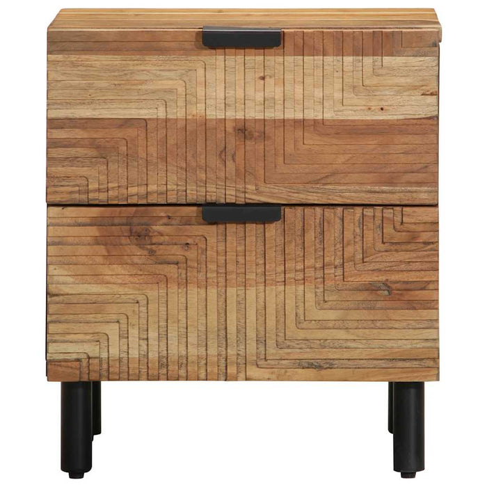 Bedside Cabinets 2 pcs 40x33x46 cm Solid Wood Acacia