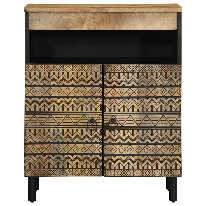 Sideboard 60x33.5x75 cm Solid Rough Wood Mango