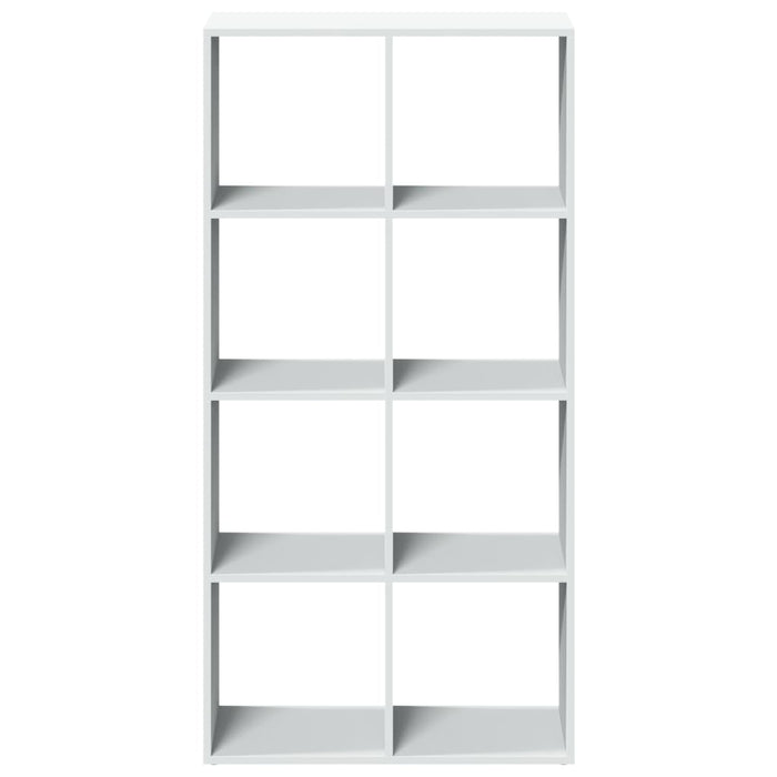 Room Divider Bookcase White 69.5x29x137.5 cm Engineered Wood