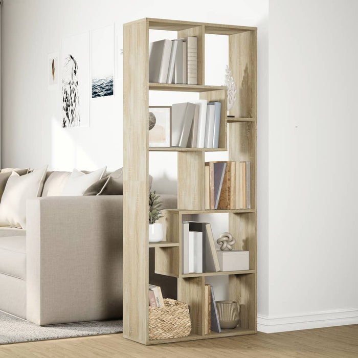 Разделитель комнаты книжный шкаф Sonoma Oak 67x25x161,5 см Инженерное дерево