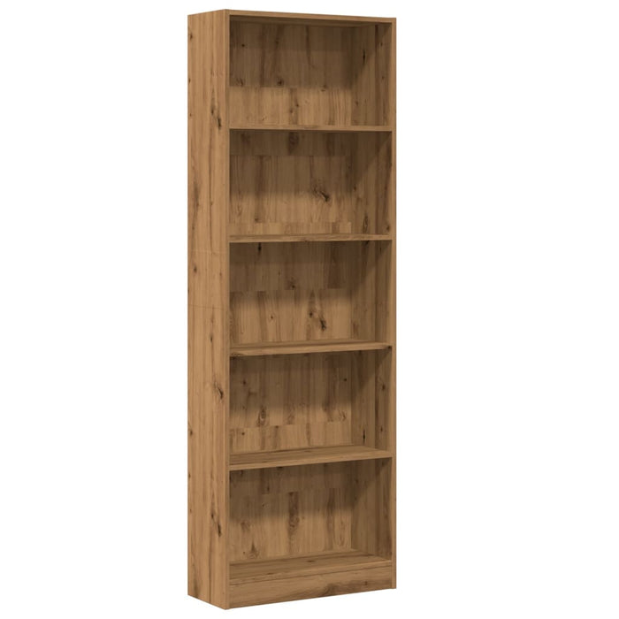 Bibliotecă Stejar Artisan 60x24x176 cm Lemn de inginerie