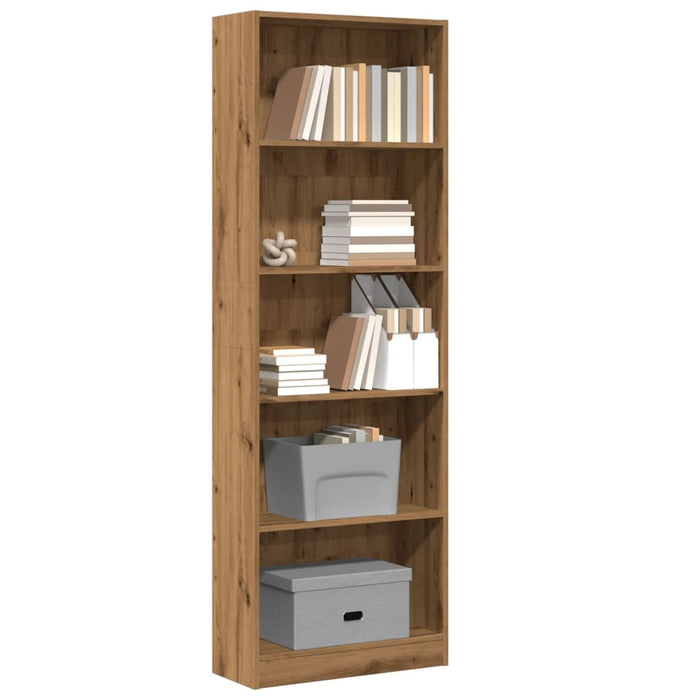 Bibliotecă Stejar Artisan 60x24x176 cm Lemn de inginerie