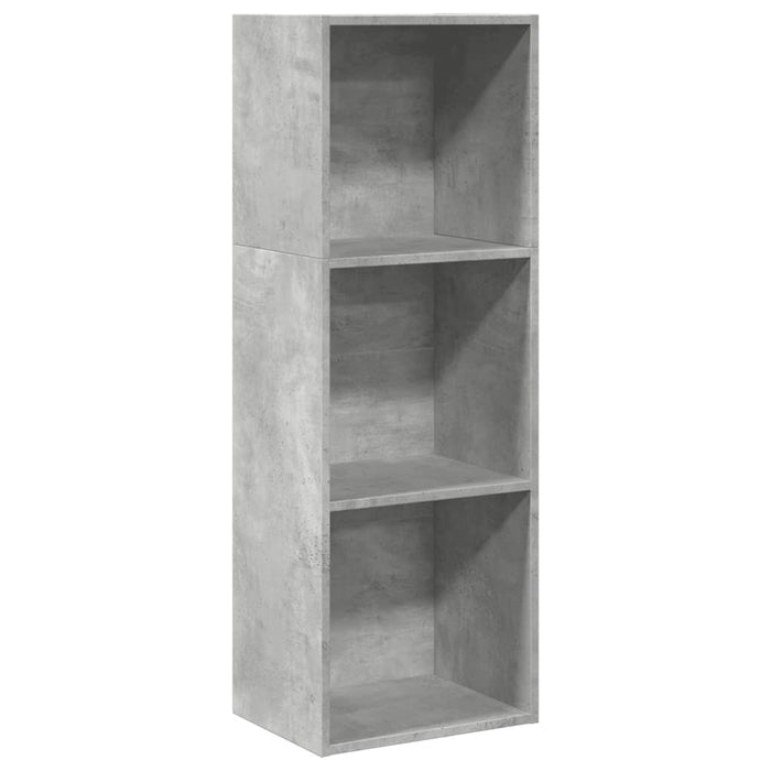 Bibliotecă Beton Gri 40x30x114 cm Lemn de inginerie