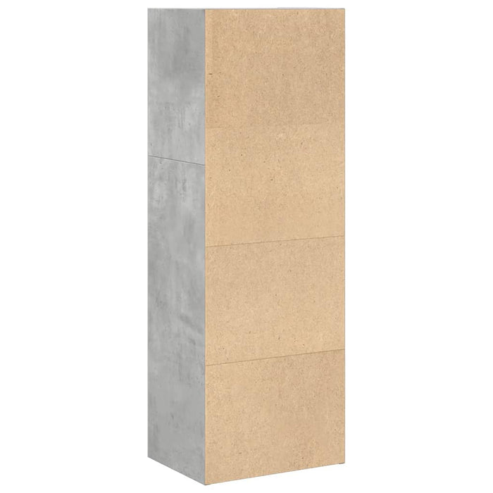 Bibliotecă Beton Gri 40x30x114 cm Lemn de inginerie