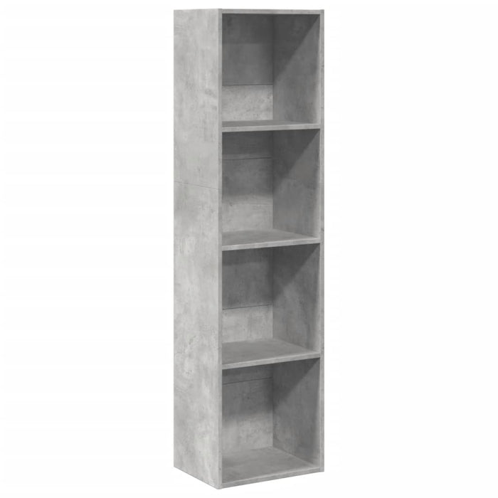 Bibliotecă Beton Gri 40x30x152 cm Lemn de inginerie